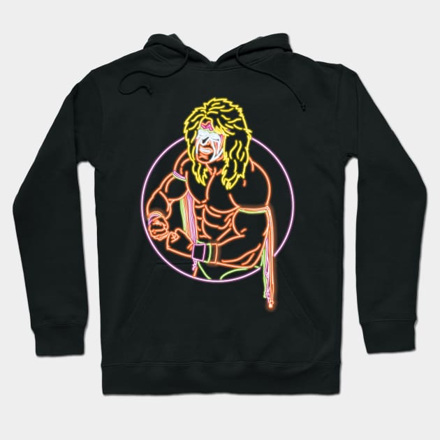 Ultimate Warrior neon Hoodie by AJSMarkout